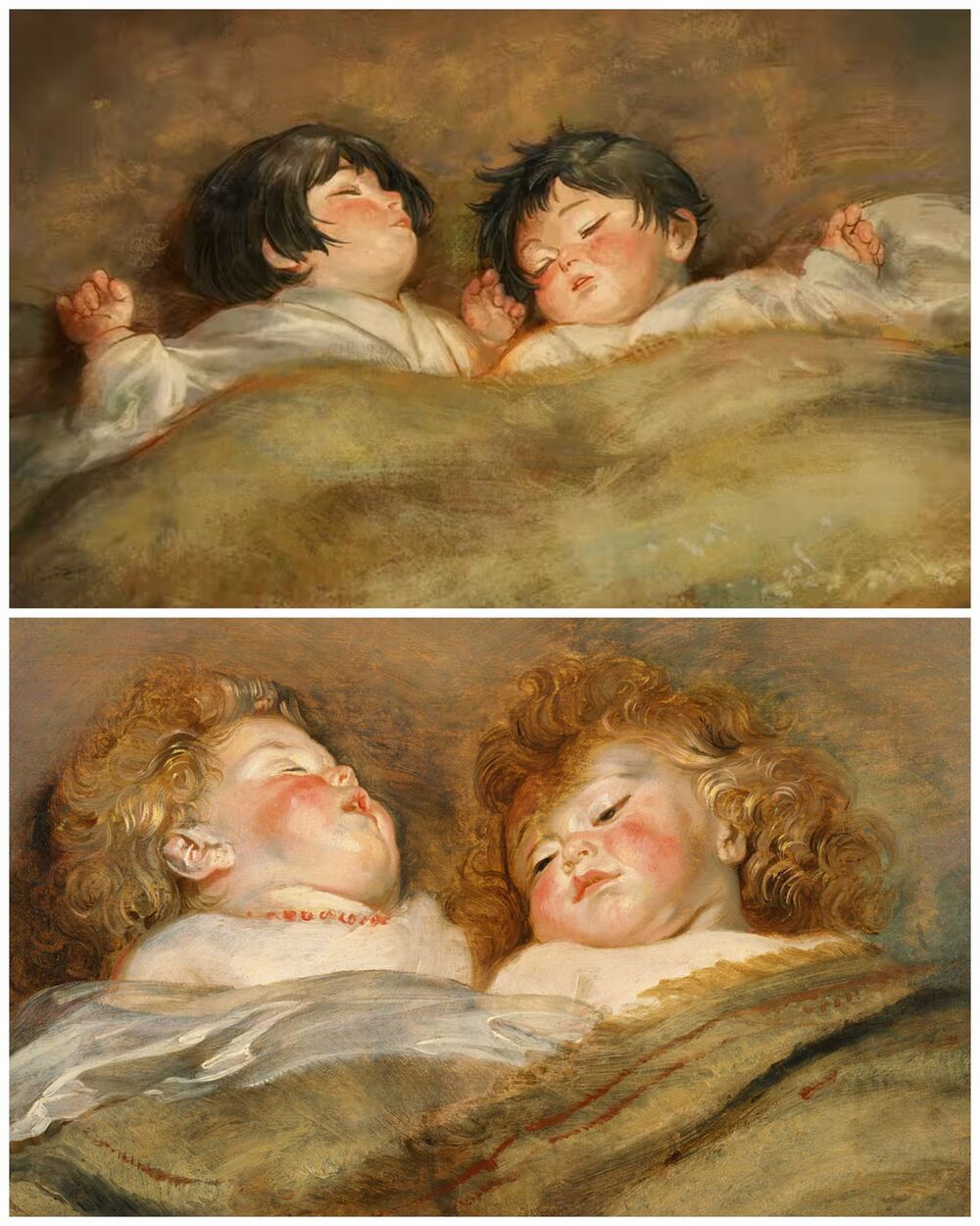 Two Sleeping Children Two Sleeping Children